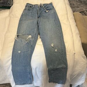 Abercrombie straight ultra high rise jeans